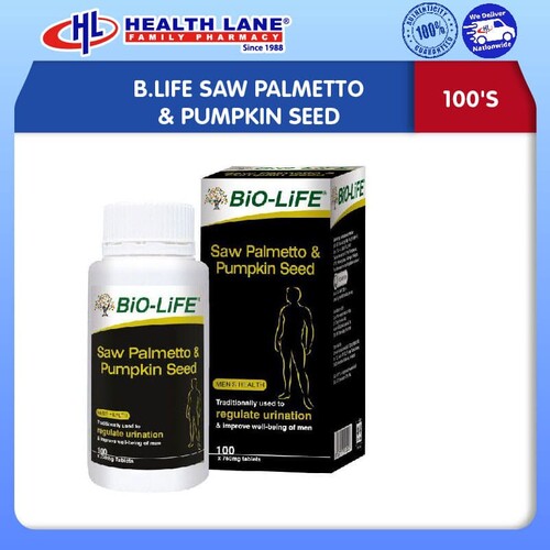 B.LIFE SAW PALMETTO & PUMPKIN SEED 100'S