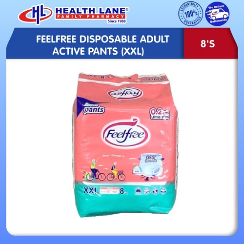 FEELFREE  ADULT ACTIVE PANTS 8'S (XXL)