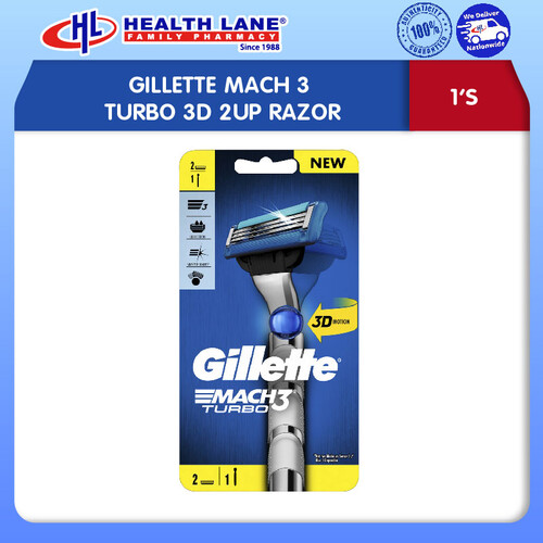 GILLETTE MACH 3 TURBO 3D 2UP RAZOR