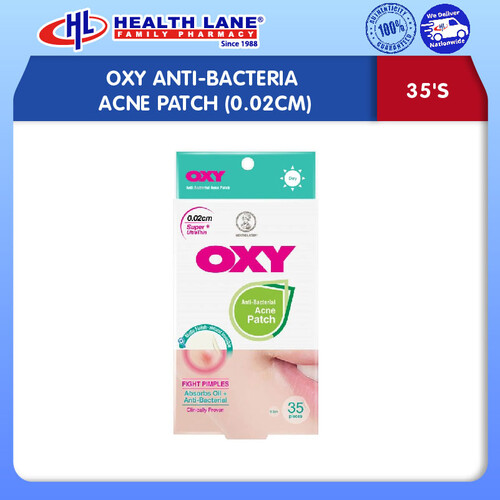 OXY ANTI-BACTERIA ACNE PATCH 35'S (0.02CM)