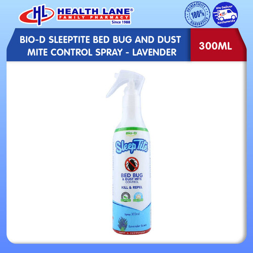 BIO-D SLEEPTITE BED BUG AND DUST MITE CONTROL SPRAY- LAVENDER ( 300ML )