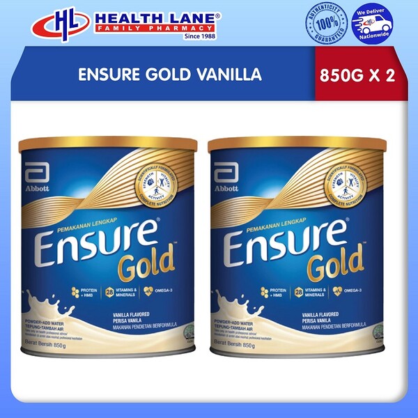 ENSURE GOLD VANILLA 850Gx2  Health Lane eStore Malaysia
