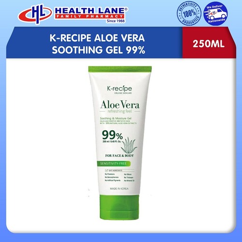 K-RECIPE ALOE VERA SOOTHING GEL 99% 250ML