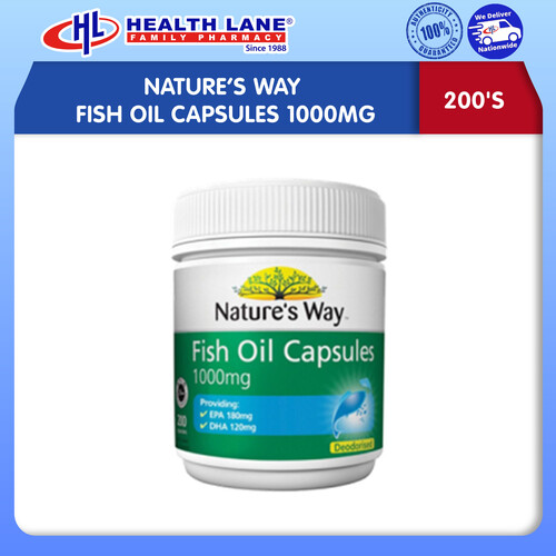 NATURE'S WAY FISH OIL 1000MG (200's)