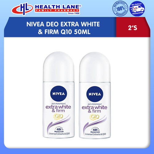 NIVEA DEO EXTRA BRIGHT & FIRM Q10 (50MLX2)