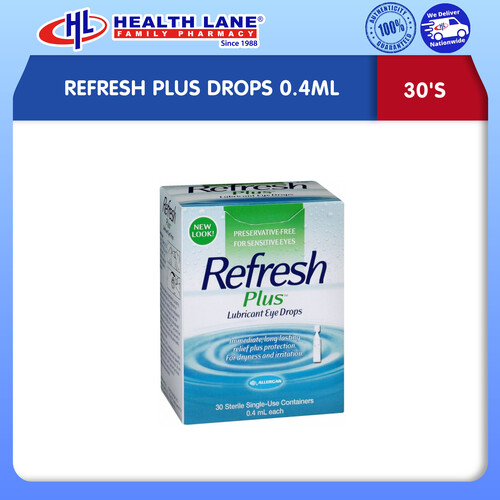 ALLERGAN REFRESH PLUS DROPS (0.4MLx30'S)