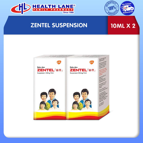 ZENTEL SUSPENSION (10MLx2)