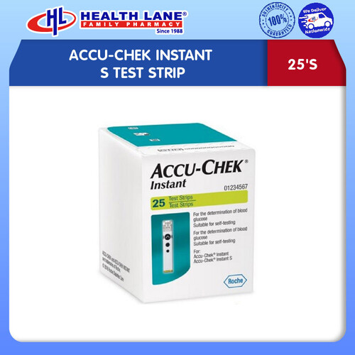 ACCU-CHEK INSTANT S TEST STRIP 25'S