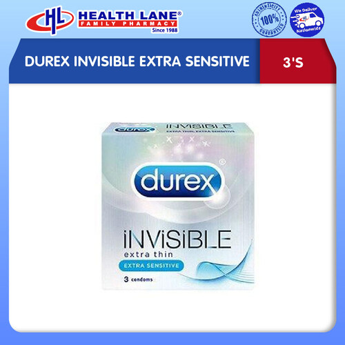 Durex Invisible Extra Sensitive Condom 3's