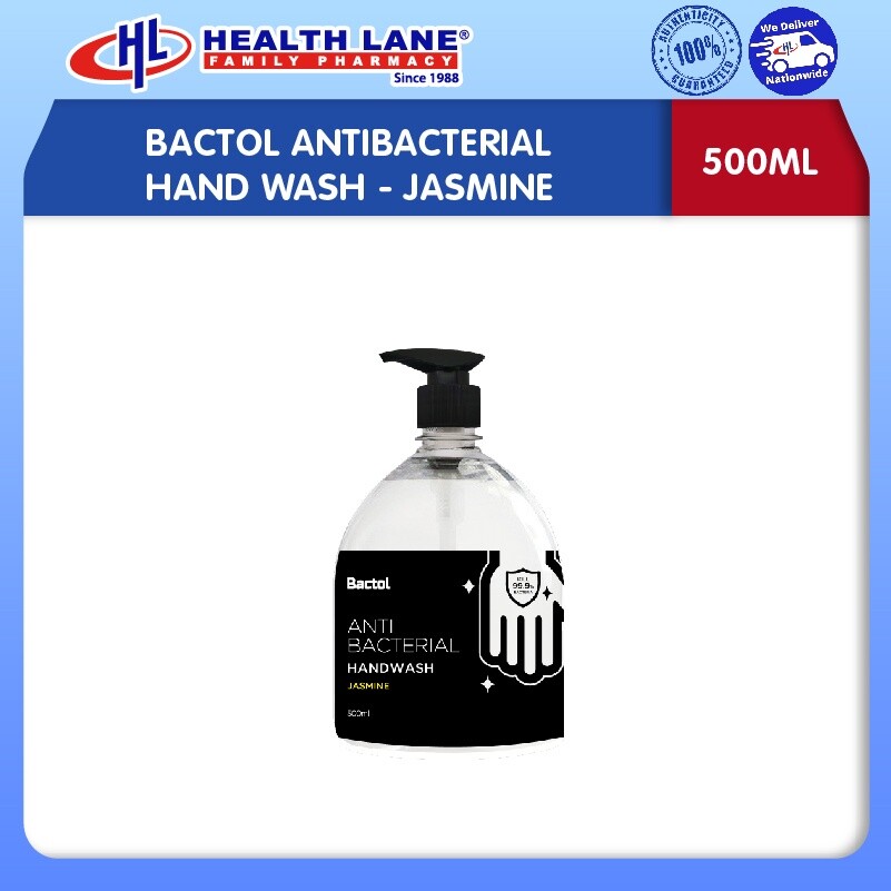 BACTOL ANTI-BACTERIAL HAND WASH- JASMINE (500ML)