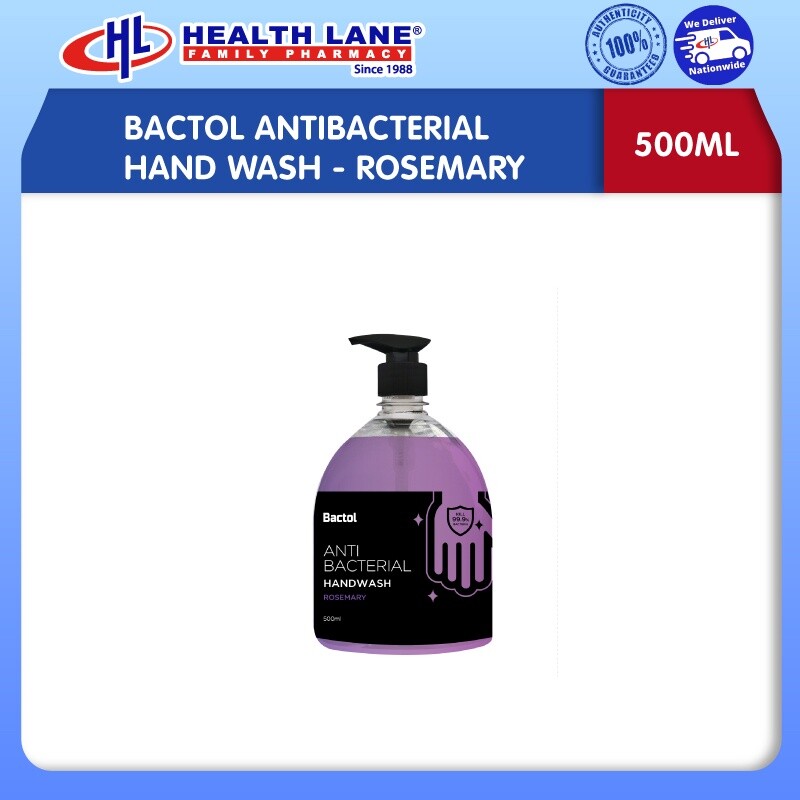BACTOL ANTI-BACTERIAL HAND WASH- ROSEMARY (500ML)