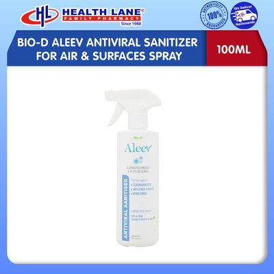 BIO-D ALEEV ANTIVIRAL SANITIZER FOR AIR & SURMUKAS SPRAY 100ML