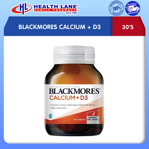 Blackmores Calcium +D3 30's