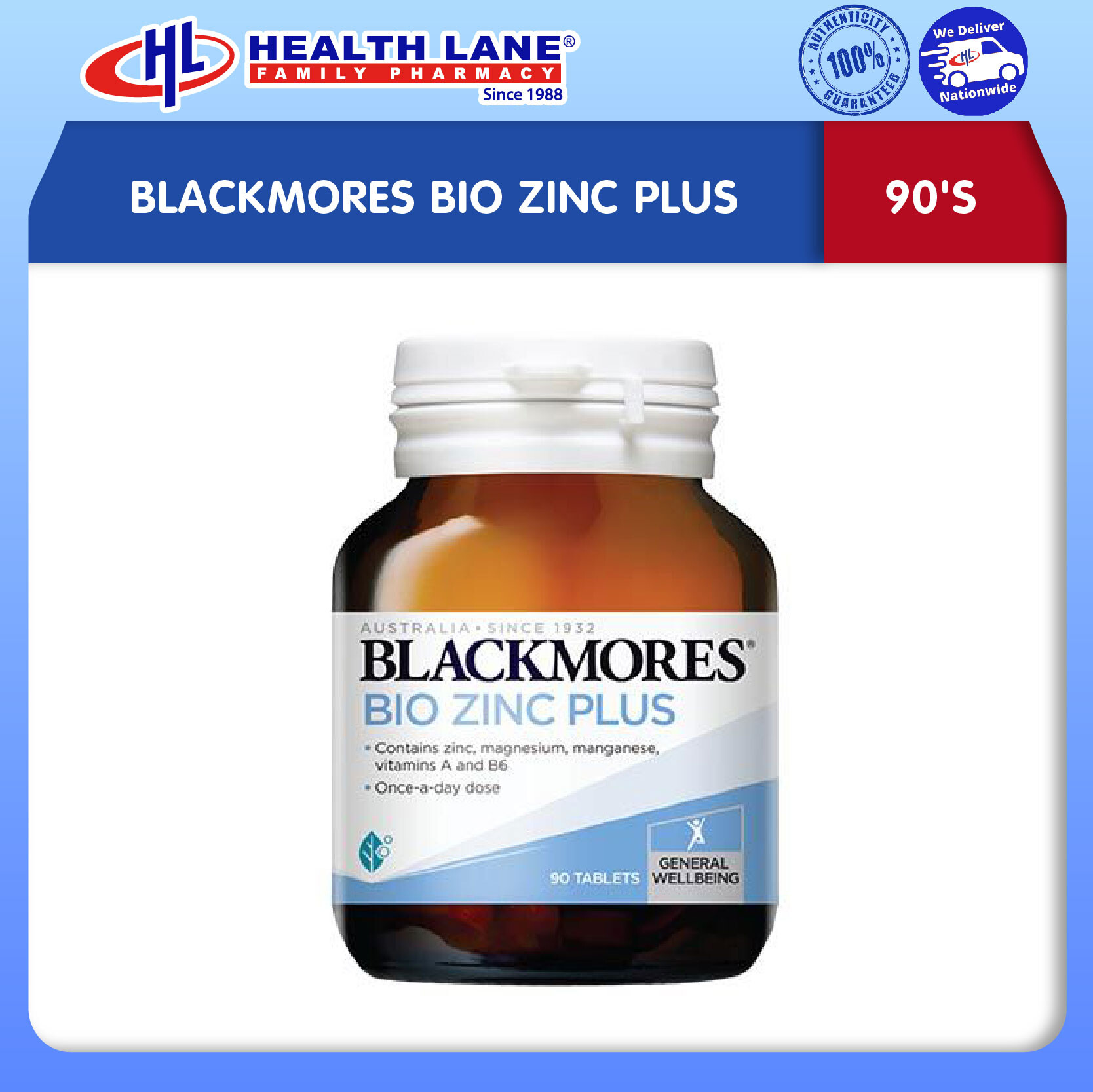BLACKMORES BIO ZINC PLUS (90'S)