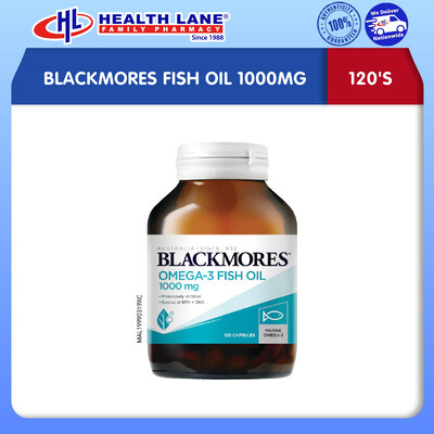 BLACKMORES FISH OIL 1000 (120'S) EXPIRY 10/23