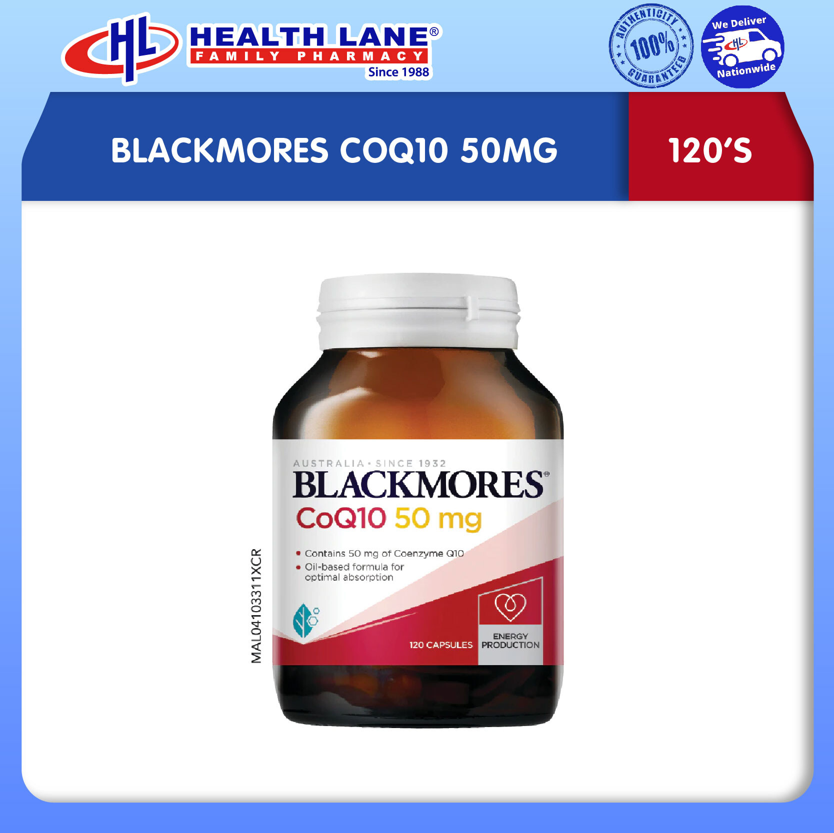 BLACKMORES CO-Q10 50MG (120'S)