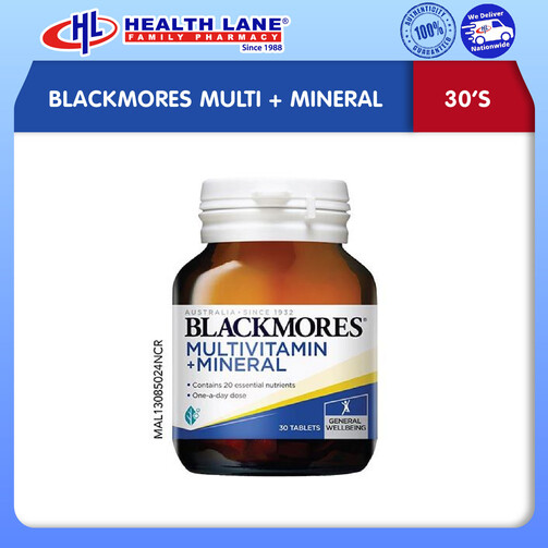 BLACKMORES MULTIVITAMIN+MINERALS (30'S) 