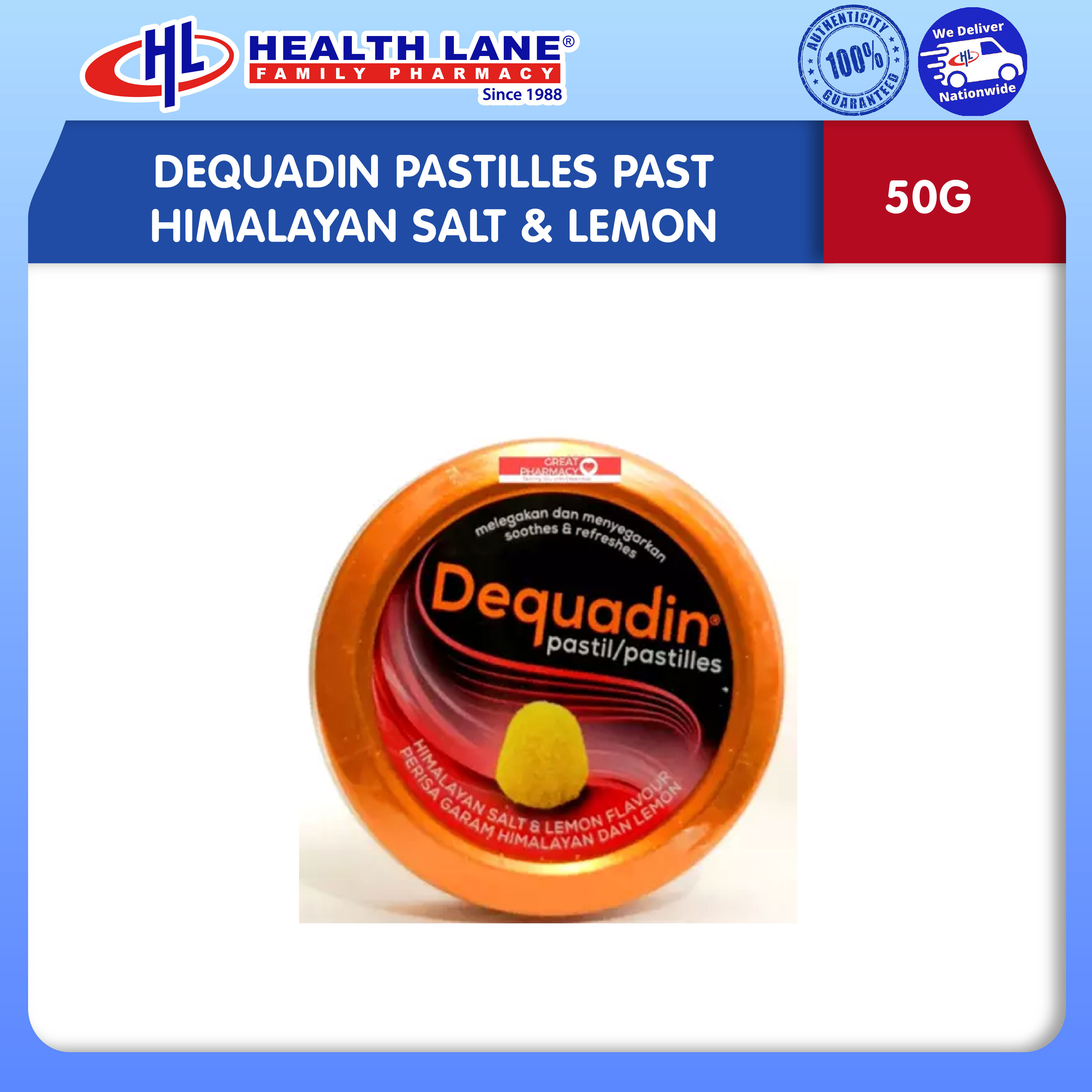 DEQUADIN PASTILLES PAST HIMALAYAN SALT & LEMON (50G)