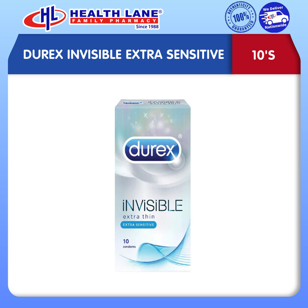 DUREX INVISIBLE EXTRA SENSITIF (10'S)