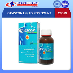 GAVISCON LIQUID PEPPERMINT(200ML)