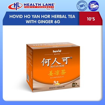 HOVID HO YAN HOR HERBAL TEA WITH GINGER 6GX10'S