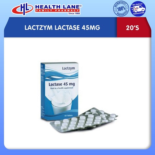 LACTZYM LACTASE 45MG (20'S)