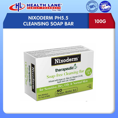 NIXODERM PH5.5 CLEANSING SOAP BAR (100G)