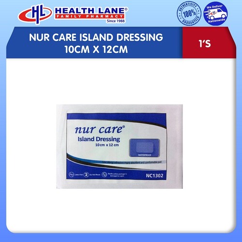NUR CARE ISLAND DRESSING 10CMx12CM 1'S