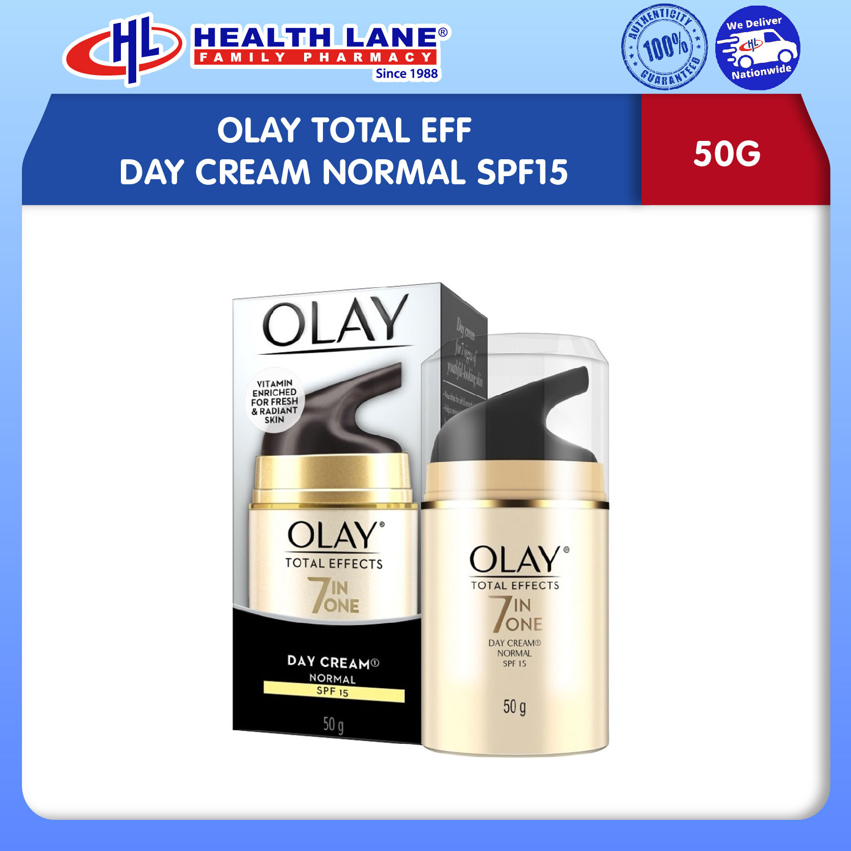 OLAY TOTAL EFFECT CREAM NORMAL SPF15 (50G)