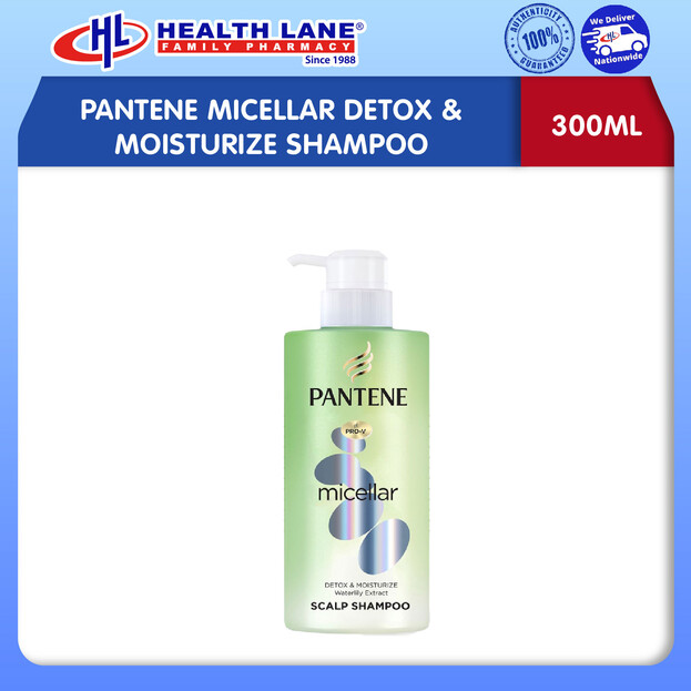 PANTENE MICELLAR DETOX & LEMBAPURIZE SYAMPU (300ML)