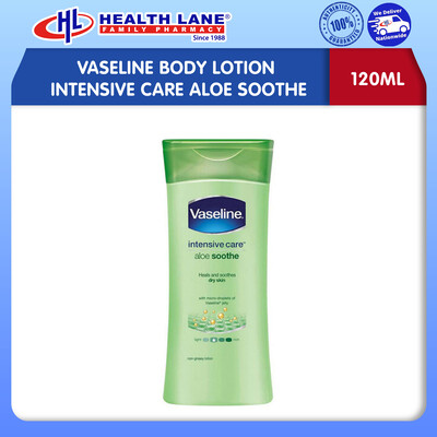 VASELINE BODY LOTION INTENSIVE CARE ALOE SOOTHE 120ML