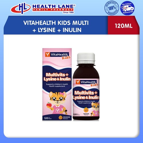 VITAHEALTHKIDS MULTIVITS+LYSINE+INULIN (120ML )