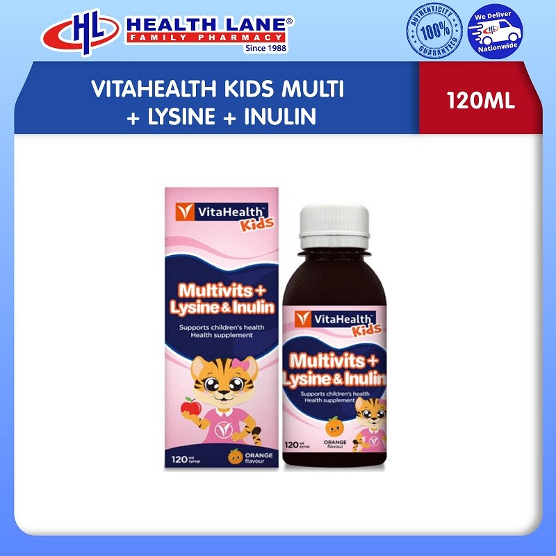 VITAHEALTHKANAK-KANAKS MULTIVITS+LYSINE+INULIN (120ML )
