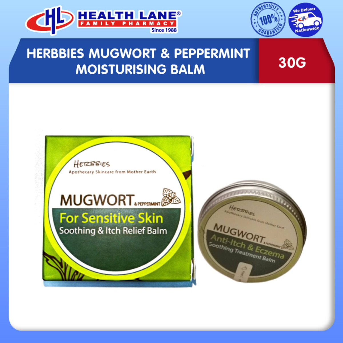 HERBBIES MUGWORT & PEPPERPUDINALEMBAPURISING BALM