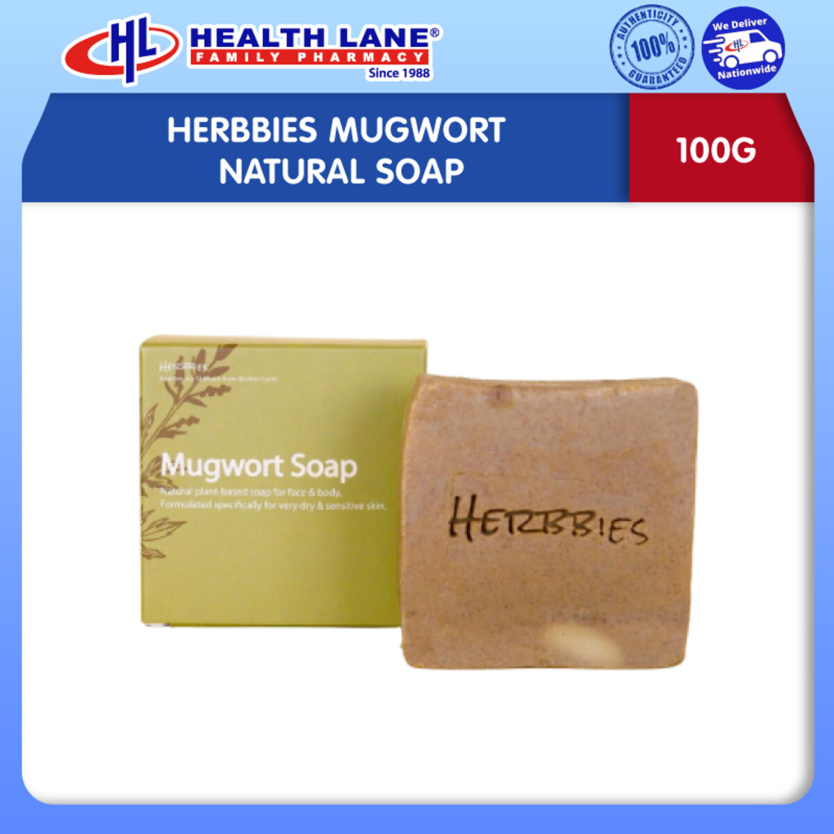 HERBBIES MUGWORT NATURAL SABUN