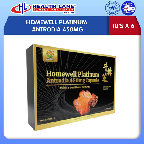 HOMEWELL PLATINUM ANTRODIA 450MG (10'S X 6)