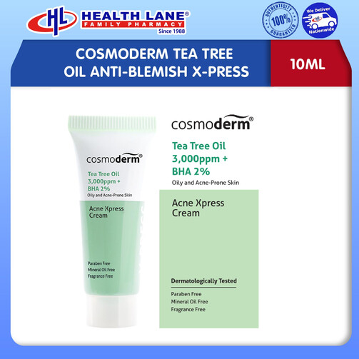 COSMODERM POKOK TEH MINYAK JERAWAT X-PRESS KRIM (10ML)