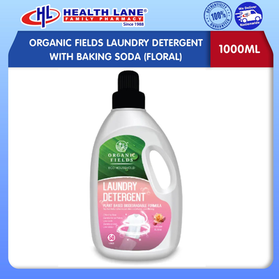 ORGANIC FIELDS LAUNDRY DETERGENT WITH BAKING SODA (FLORAL) 1000ML