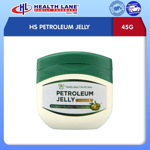 HS PETROLEUM JELLY DENGAN VIT E & OLIVE MINYAK