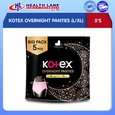 KOTEX OVERNIGHT PANTIES (L/XL)