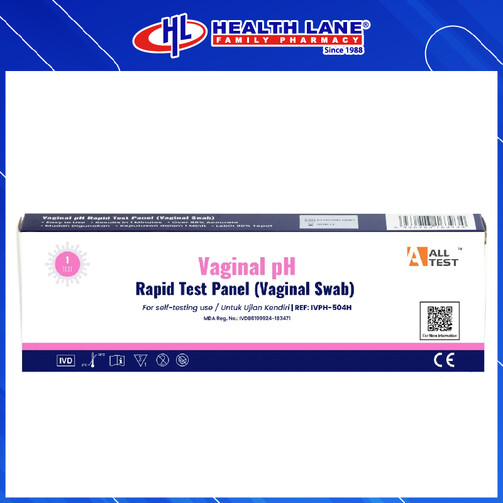 ALLTEST VAGINAL PH RAPID TEST PANEL 1'S
