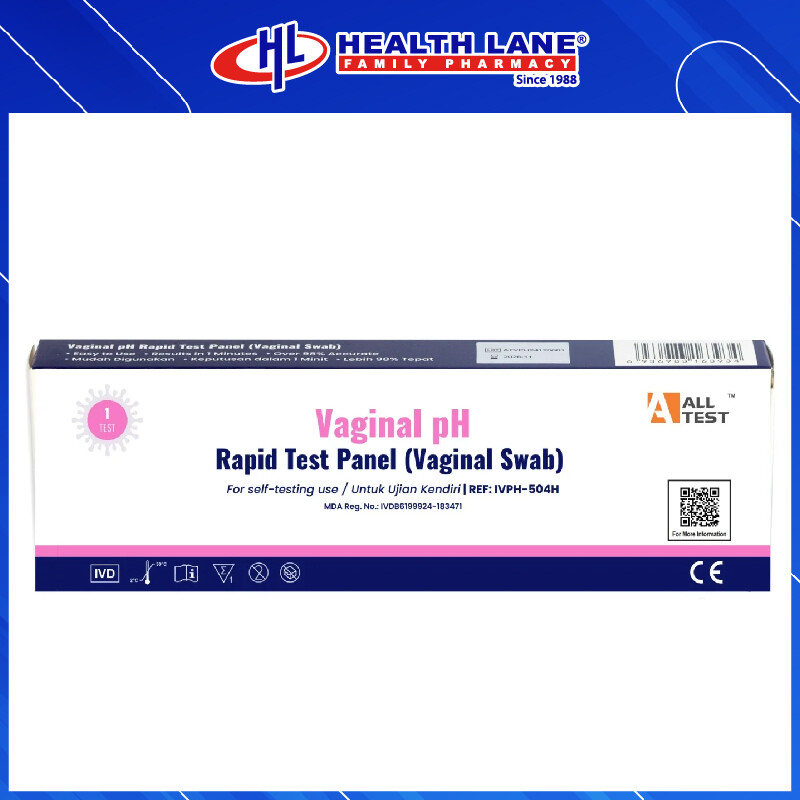 ALLTEST VAGINAL PH RAPID TEST PANEL 1'S