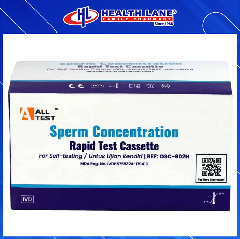 ALLTEST SPERM CONCENTRATION RAPID TEST CASSETTE (2'S)