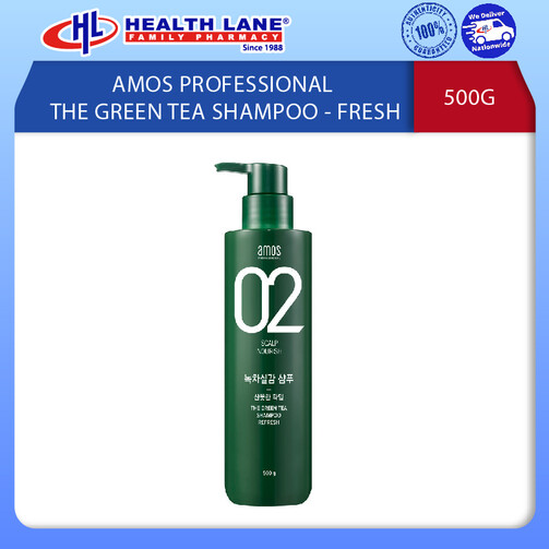 AMOS PROFESSIONAL THE GREEN TEA SHAMPOO - FRESH (500G)