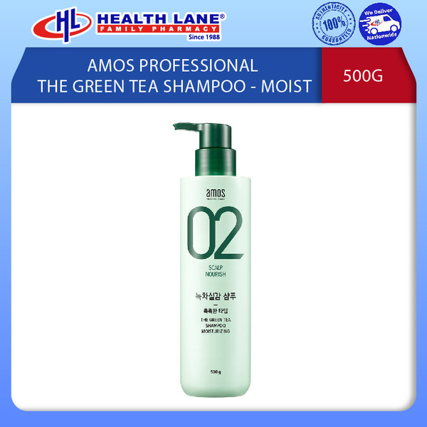 AMOS PROFESSIONAL THE GREEN TEH SYAMPU - LEMBAP (500G)