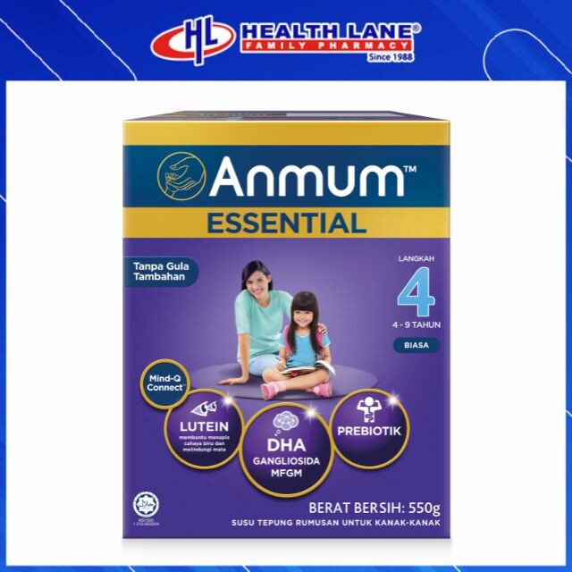 ANMUM ESSENTIAL LANGKAH 4 (3 YEAR+) SUGAR FREE (550G)