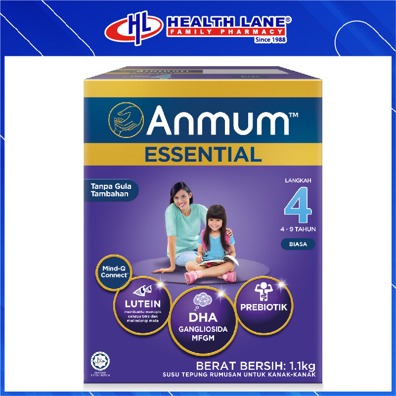 ANMUM ESSENTIAL LANGKAH 4 (3 YEAR+) SUGAR FREE (1.1KG)