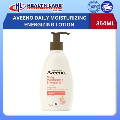 AVEENO DAILY MOISTURIZING ENERGIZING LOTION 354ML 