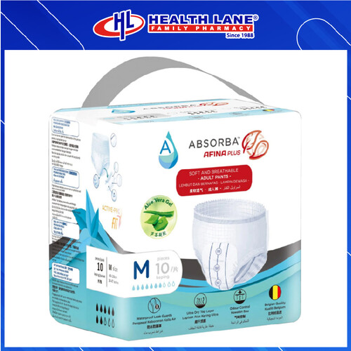 ABSORBA AFINA PLUS (M) 10'S