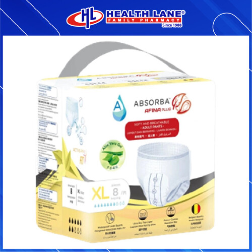 ABSORBA AFINA PLUS (XL) 8'S